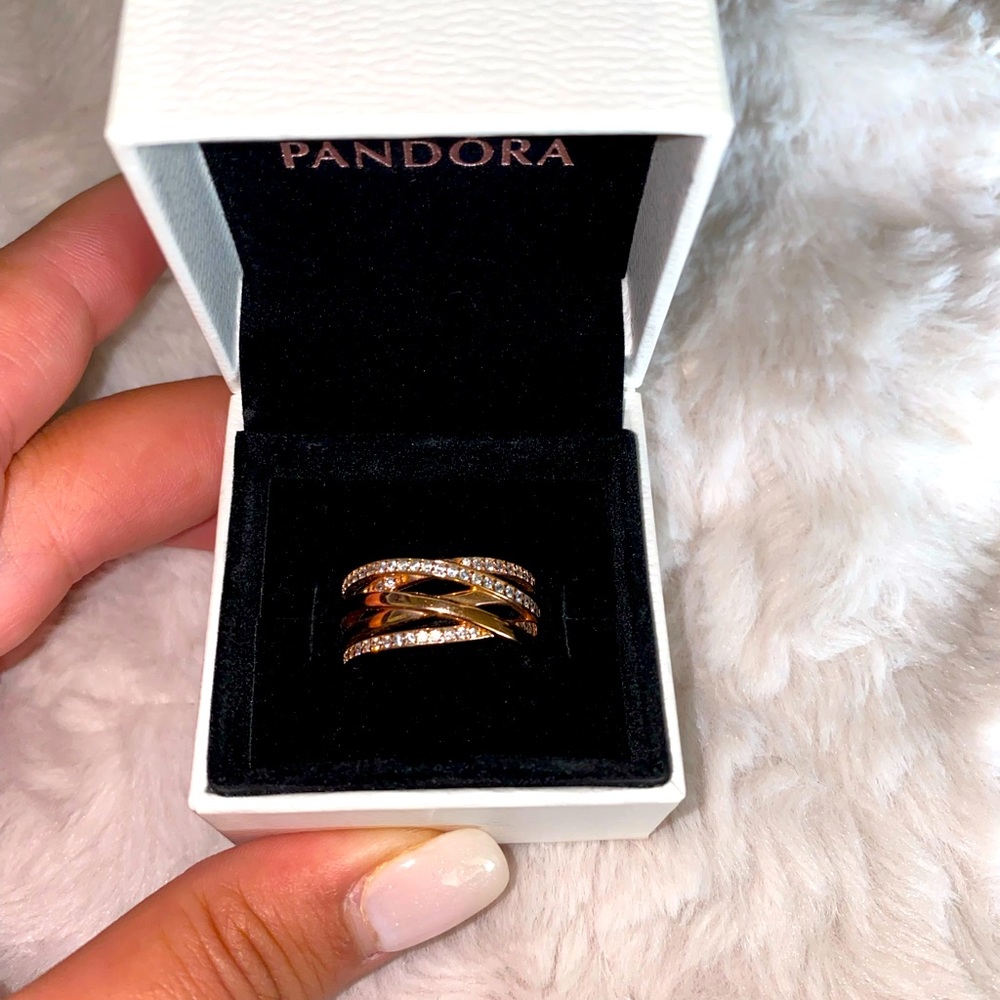 Rose gold Pandora ring
